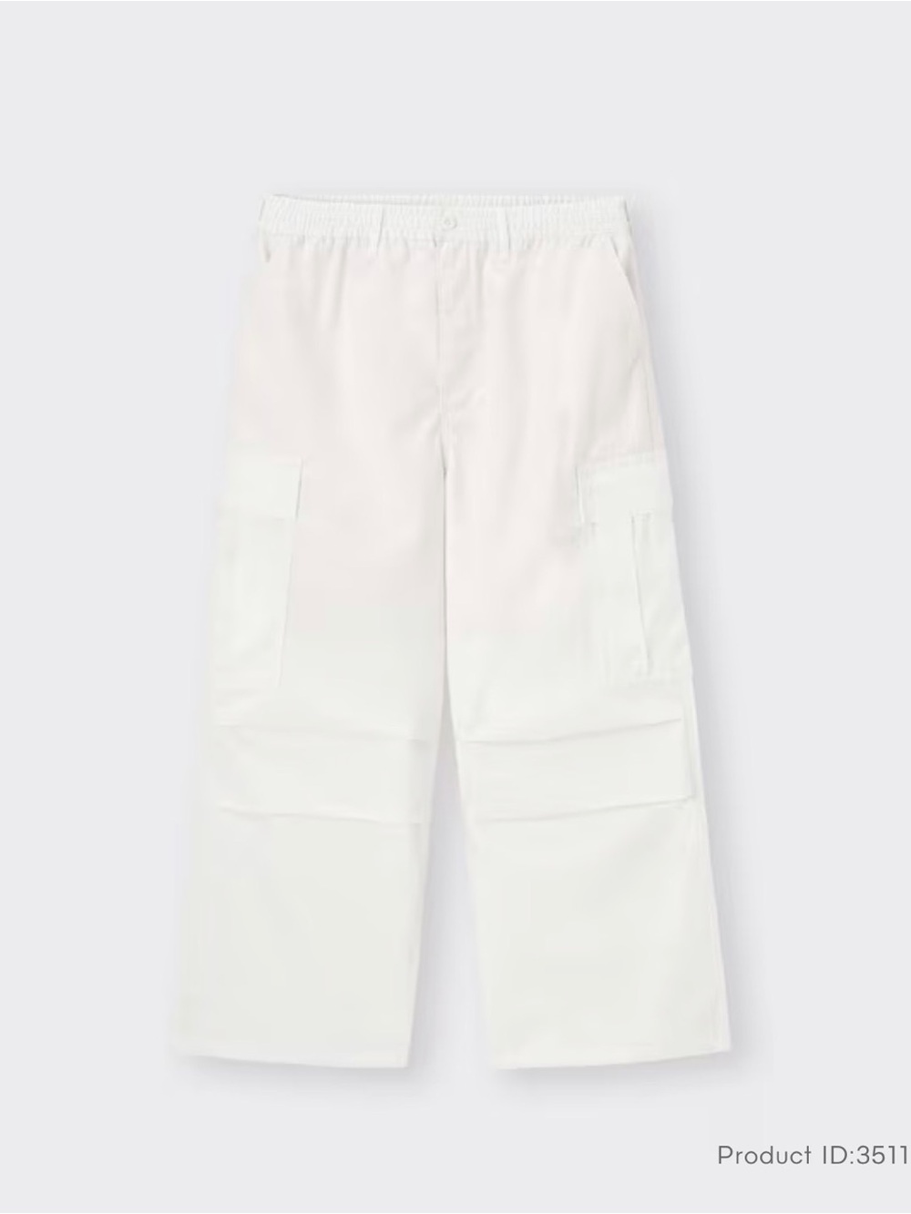 GU Japan Nylon Cargo Pants - Off White